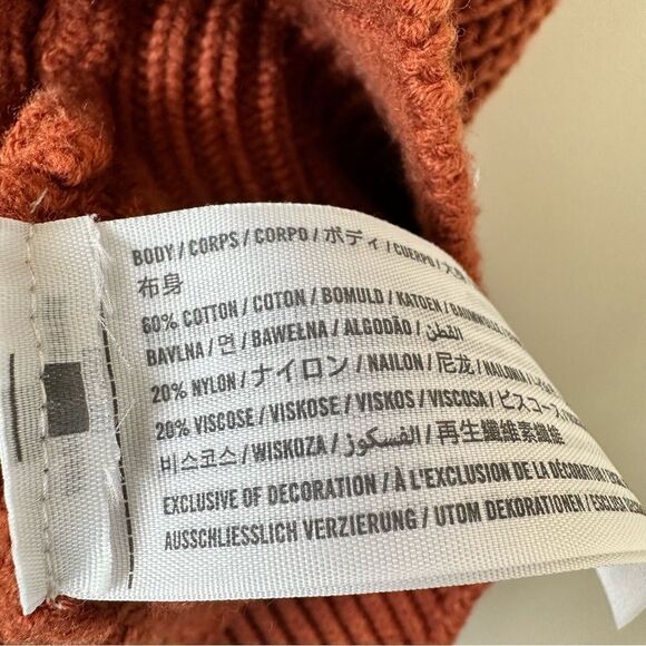 Abercrombie & Fitch Burnt Orange Sweater Mini Vest Dress (Size:XXS) - Picture 5 of 6